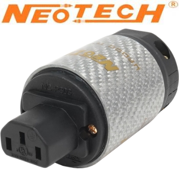 Neotech NC-P303RH, UP-OCC IEC plug, Rhodium plated, Cryo Treatment