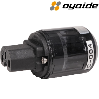C-004: Oyaide Palladium/Platinum-plated IEC plug, C15