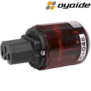 Oyaide C-046 Palladium/Gold-plated IEC plug, C15