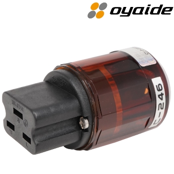 Oyaide C-246 Palladium/Gold plated 20A IEC plug, C19