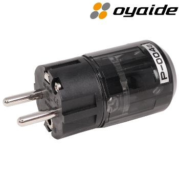 P-004e: Oyaide Palladium/Platinium-plated Schuko plug