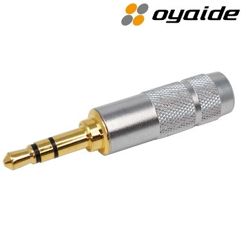 P-3.5 G: Oyaide Gold plated 3.5mm jack plug