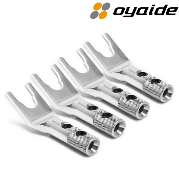 SPSL: Oyaide Platinum/Silver plated spades (pack of 4) - DISCONTINUED