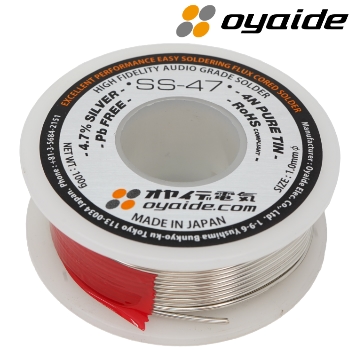 SS-47-100G: Oyaide SS-47 4.7% Silver Solder 100g