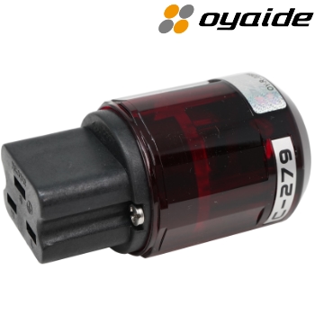 C-279: Oyaide Gold-plated 20A IEC plug, C19