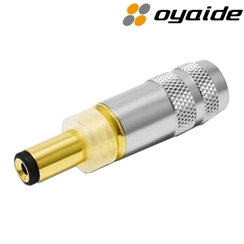 Oyaide DC-2.1G 2.1mm DC Plug (Black)