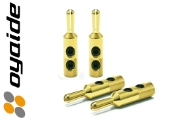 Oyaide GBN Gold plated 4mm Banana Plug (set of 4)