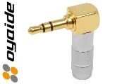 Oyaide P-3.5 GL Gold plated Right-angled 3.5mm jack plug