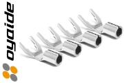 Oyaide SPYT Silver plated Spade lug (set of 4)