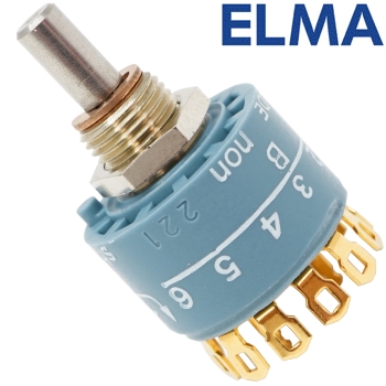 Elma 2 pole 6 way switch, 01-1264