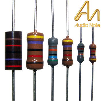 Close up of Audio Note Tantalum Resistors