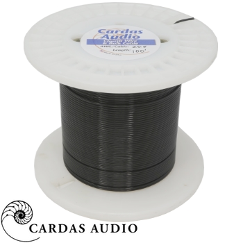 Cardas 20.5 AWG Black (0.77mm diameter) Copper multistrand wire (1m)
