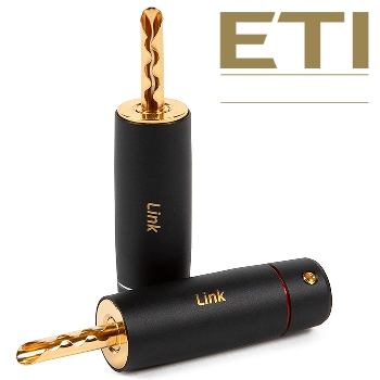 ETI Research Copper Link Bayonet Banana Connectors (Pair)