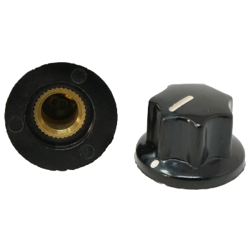 Black Bakelite Knob Small, with SF Marker Dot