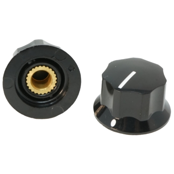 Black Bakelite Knob Medium, with SF Marker Dot