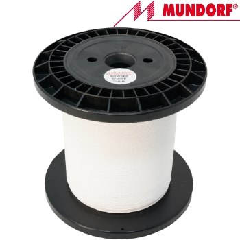 SGW105WH: Mundorf silver/gold wire, 0.5mm diameter - WHITE PTFE Sheathing