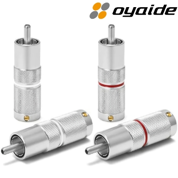 Oyaide SLSC Silver RCA Plugs