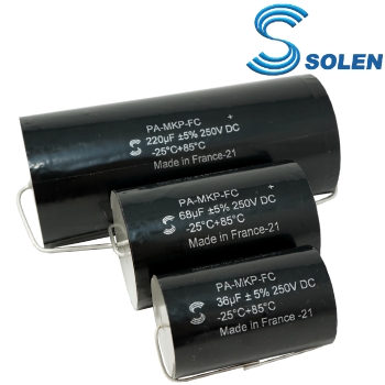 Solen PA Polypropylene 250Vdc Capacitors