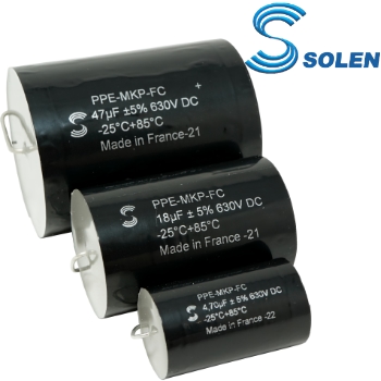 Solen PPE Polypropylene 630Vdc Capacitors