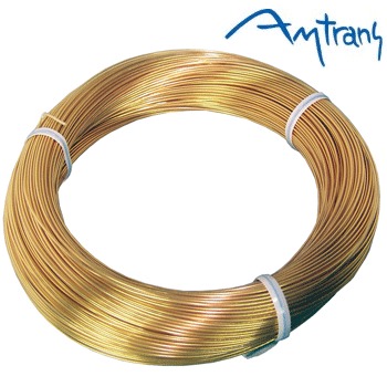 Amtrans OFC gold plated wire, 0.5mm dia, with PFA sleeving