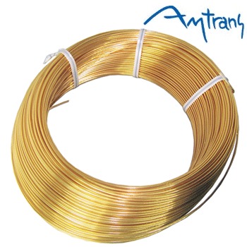 Amtrans OFC gold plated wire, 0.7mm dia, with PFA sleeving