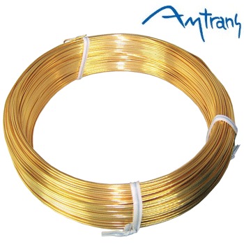 Amtrans OFC gold plated wire, 0.9mm dia, bare wire