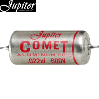 TH8002-6223K: 0.022uF 600Vdc Jupiter Aluminium Foil - Comet Paper-in-Oil Capacitor