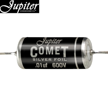 JCAG-001: 0.01uF 600Vdc Jupiter Silver Foil - Comet Paper-in-Oil Capacitor