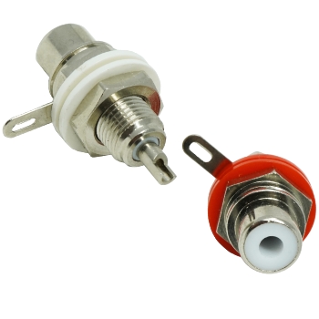 Nickel plated Insulated RCA sockets 
