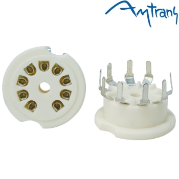 S-7Am-P: Amtrans Alumina B9A PCB mount, valve base