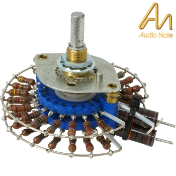 Audio Note Stepped Attenuator, Stereo, Shunt, 50K, fanned, 6mm diameter shaft
