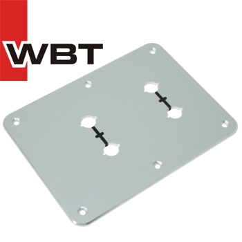 WBT-0531.05: Aluminium anodised mounting plate, 110mm x 150mm (1 off)