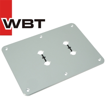 WBT-0532 Aluminium anodised mounting plate, 127mm x 178mm