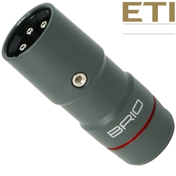 ETI Research Brio XLR Male Connector - RED