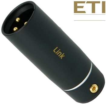 ETI Research Link XLR Male Connector - WHITE