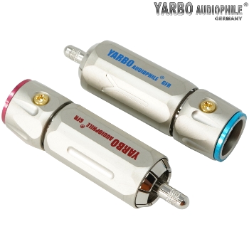 RCA-007R: Yarbo RCA plugs, rhodium plated