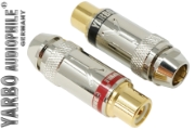 RCA-10FGN: Yarbo Female RCA plugs, gold plated