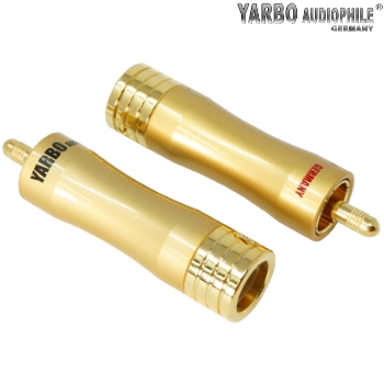 RCA-50RC: Yarbo Red Copper RCA plugs (pair)