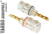 SC-04GP: Yarbo gold plated BFA banana plugs