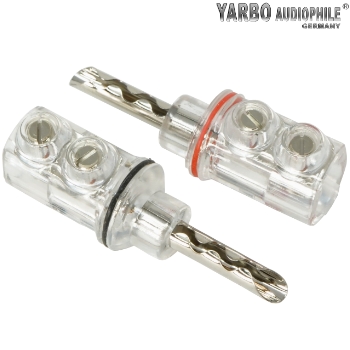 SC-05RP: Yarbo Rhodium plated BFA banana plugs