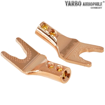 SC-1010Y: Yarbo 4mm red copper spades