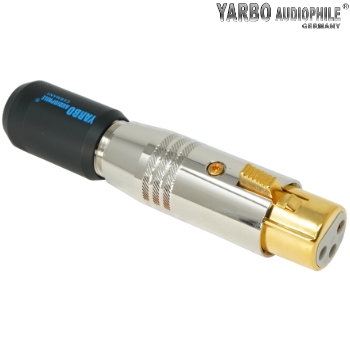 XLR900A-F: Yarbo female XLR plug gold plated