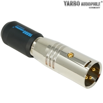 XLR900A-M: Yarbo male XLR plug gold plated