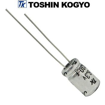 0JUTSJ331M0: 330uF 6.3Vdc Toshin Jovial UTSJ Electrolytic Capacitor