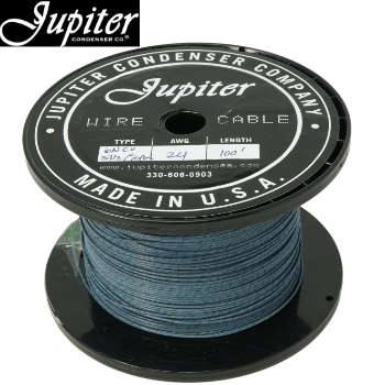 Jupiter Copper Wire in Silk in PTFE Sleeving