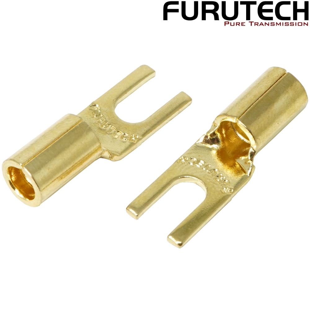 FP-209-10(G): Furutech FP-209-10 Gold-plated 4mm Internal Spade (1 off)