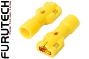 Furutech FT-210 Pure Copper Gold-plated 6.6mm Insulated Push-on Terminals