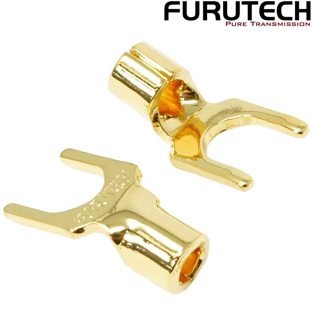FP-203(G): Furutech FP-203 Gold-plated 8.2mm Spades (pack of 4)