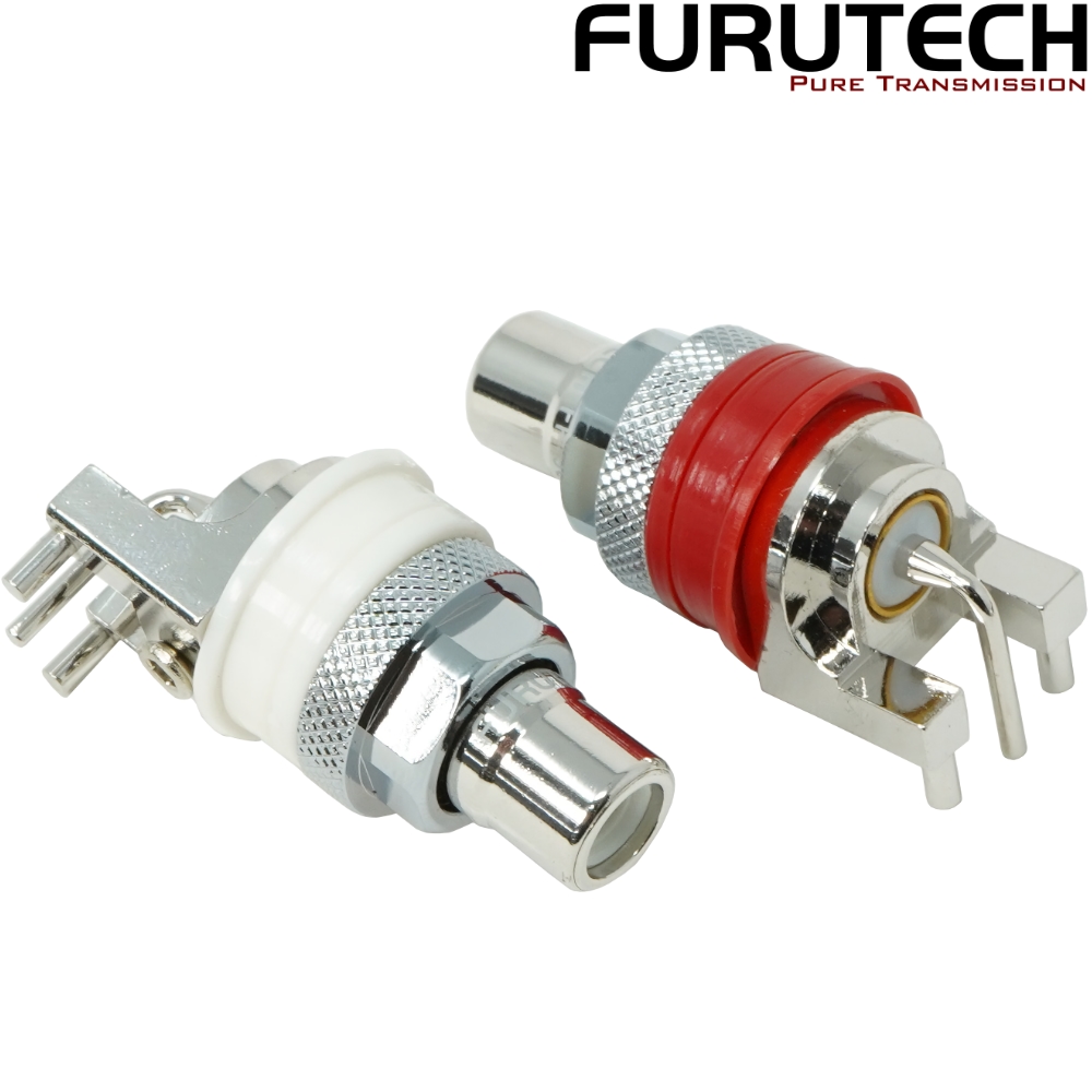 Furutech FP-908(R) Rhodium-plated PCB mount RCA Sockets