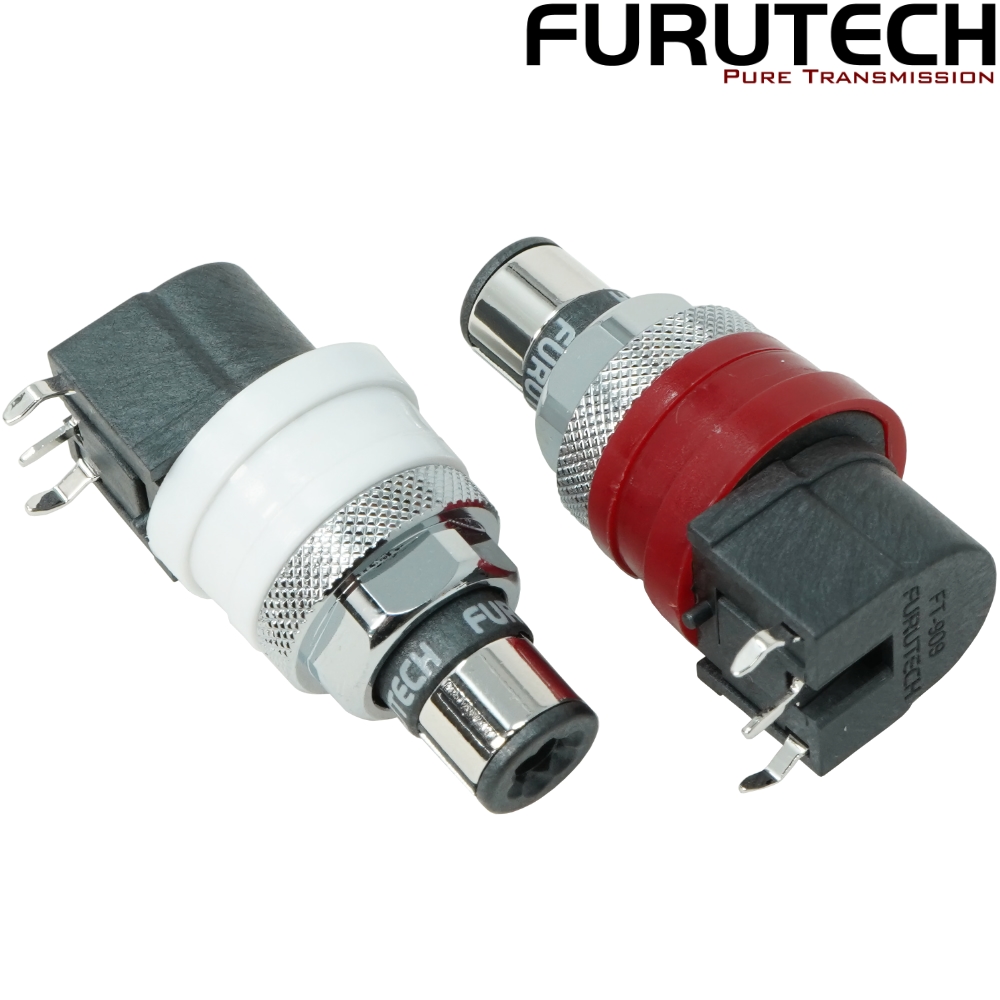 Furutech FT-909(R) Rhodium-plated PCB mount RCA Sockets